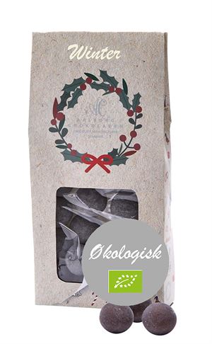 Crunchy Snekugle med lakrids & dadel Økologisk fra Aalborg Chokoladen 90 g  